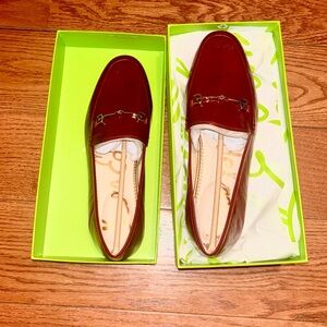 Sam Edelman Burgundy Leather Loraine Bit Loafer